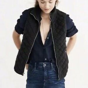 NWOT quilted fleece vest